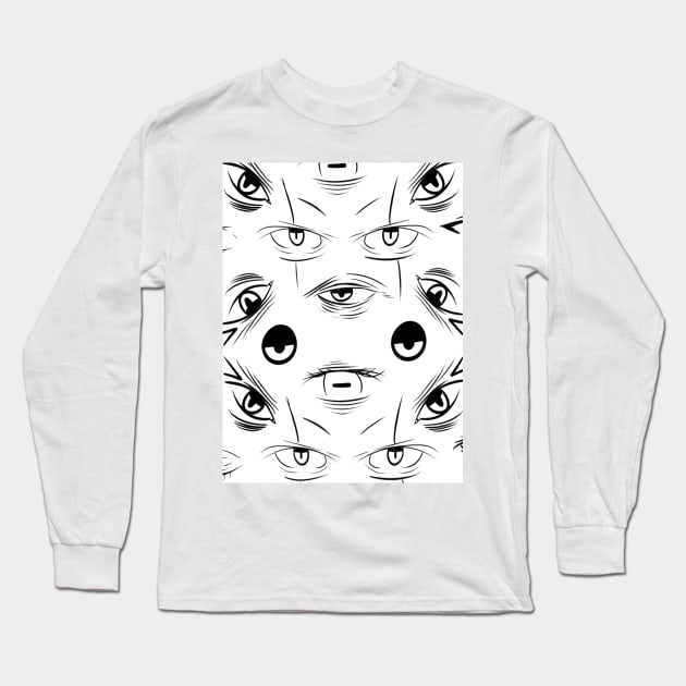 Mystic Eye Pattern Long Sleeve T-Shirt by Legendary Light Patrol 